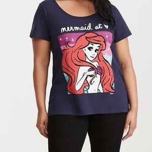 Torrid Mermaid at Heart Ariel Little Mermaid Scoop Tee ~ 2X